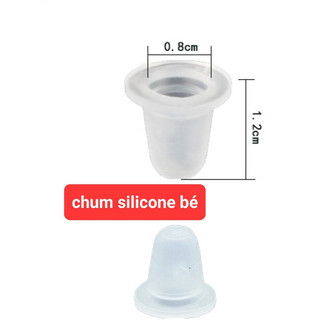 -Chum silicon đựng mực xăm nhỏ ( 1 bịch 100 chum), chum đựng mực phun xăm