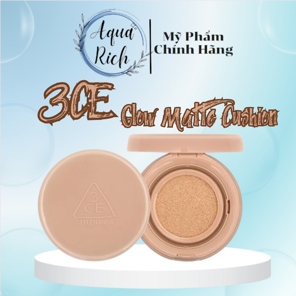[Kèm Lõi] Phấn Nước 3ce Soft Matte Fit - Glow Cushion [01 - 02 ...