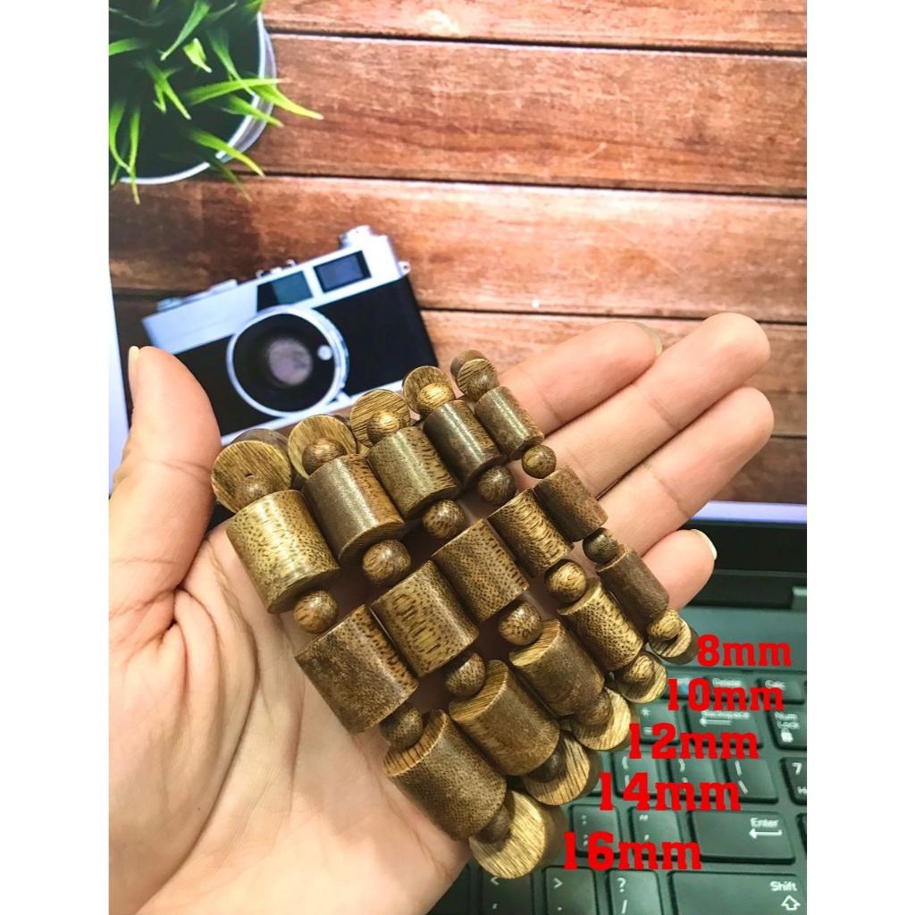 Ảnh Vòng tay trầm hương Trụ trúc Tóc vườn Xưởng Mộc Việt size 8/10/12/14/16mm mang bình an may mắn 3