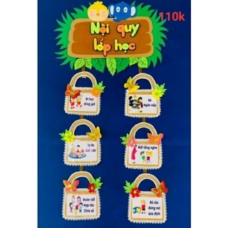 Bộ nội quy lớp học hình túi