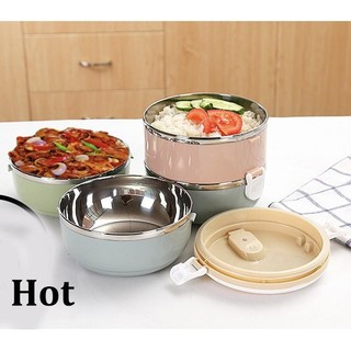 HỘP CƠM CUTE, CẶP LỒNG DỄ THƯƠNG, CAMEN TƠI SÁNG GIỮ NHIỆT LÕI INOX 304, VỎ NHỰA GIỮ NHIỆT NỬA NGÀY