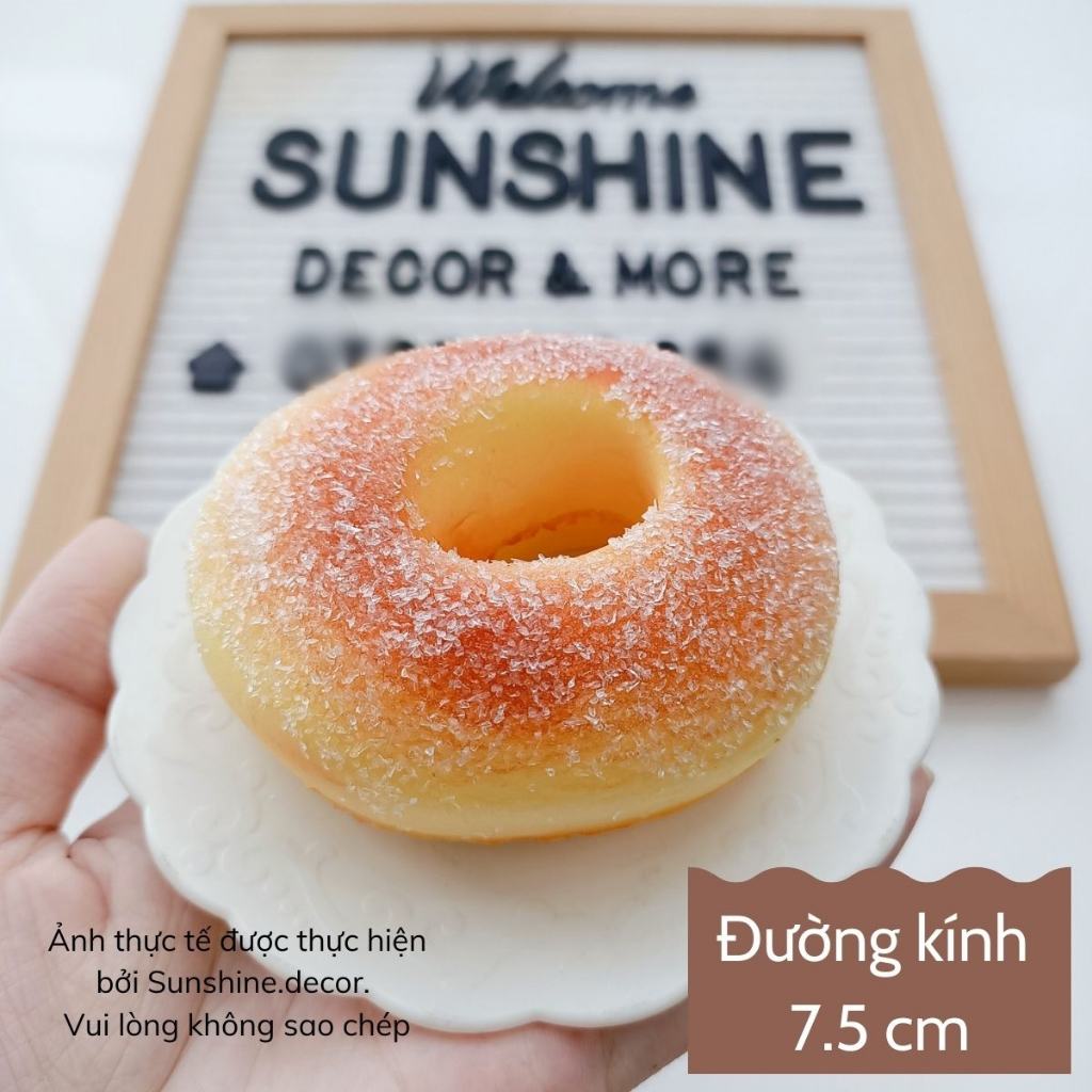 Bánh donut mô hình giả dễ thương giống thật phụ kiện chụp ảnh