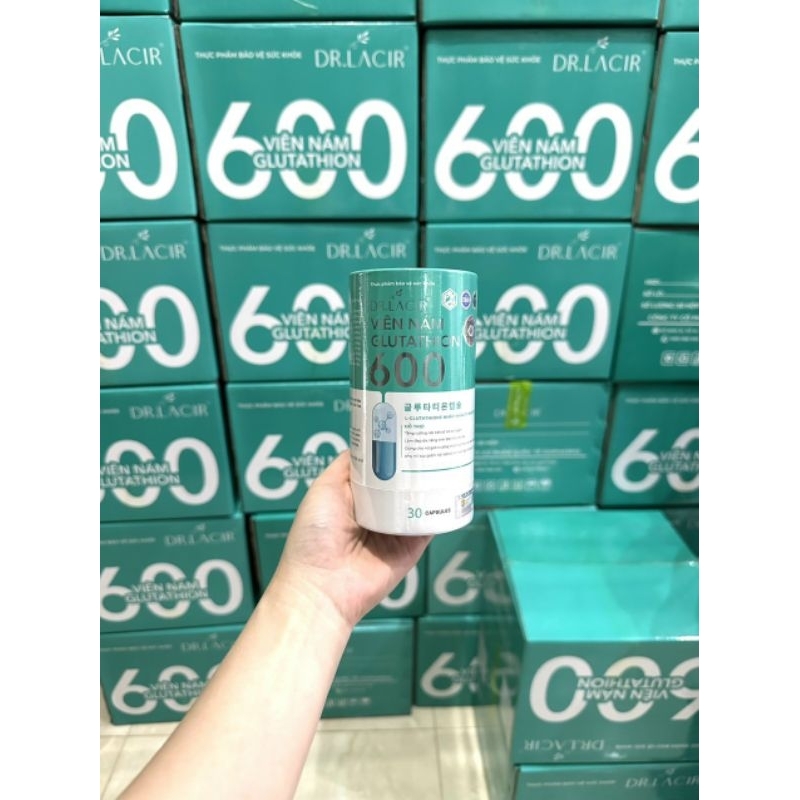 glutathione 600 dr lacir Viên uống trắng da chính hãng L-Glutathione – 600mg – BioPure