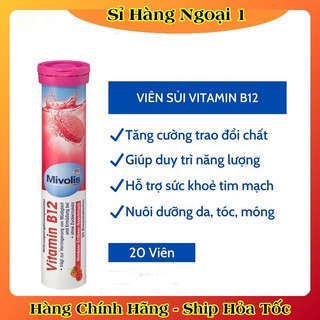 [auth] Viên Sủi Mivolis Vitamin C và các vị khác Hỗ trợ tăng cường hệ miễn dịch 20 Viên của Đức [Đủ Bill] [Hot]