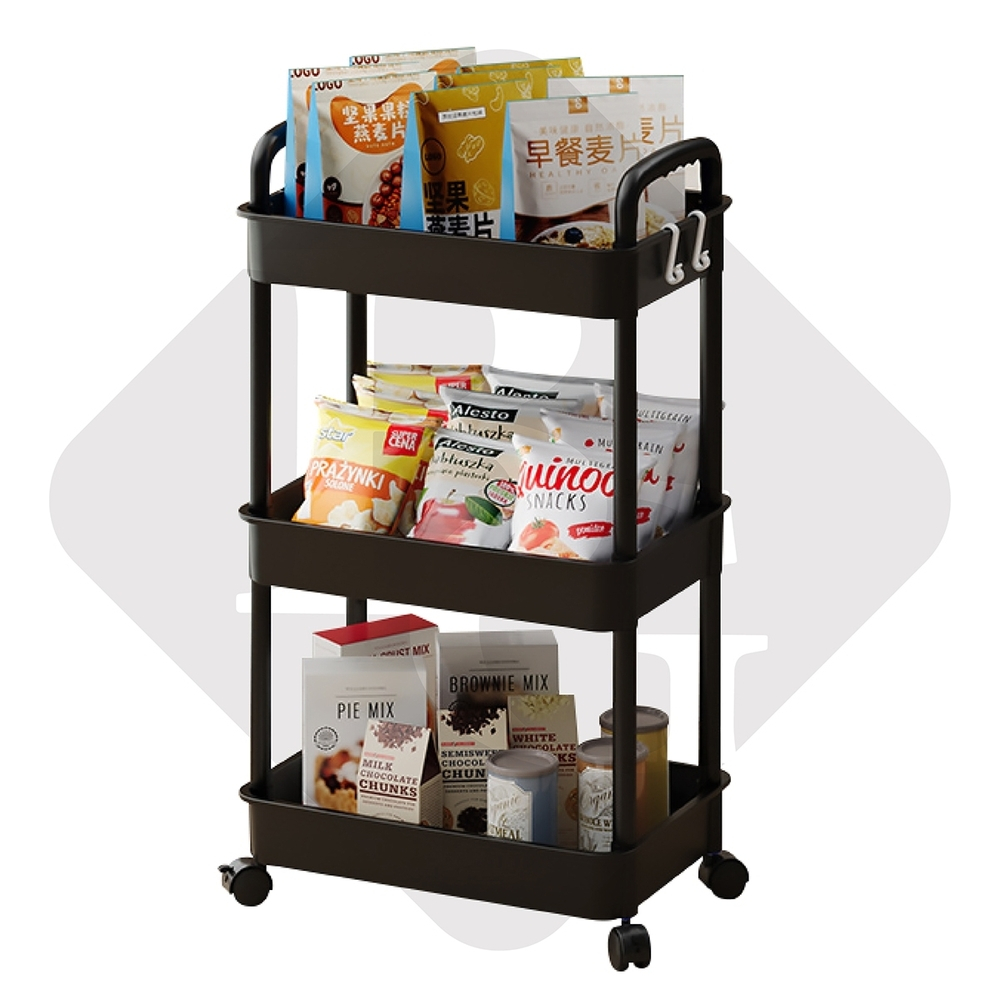 Ảnh BG - Kệ 3 TẦNG KỆ Tiện Lợi 3521,Xe Đẩy Spa YTC Để Đồ Đa Năng, bánh xe không có khóa 3