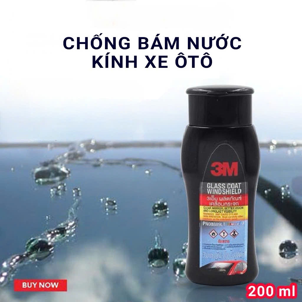 DUNG DICH CHỐNG BÁM NƯỚC TRÊN KÍNH 3M GLASS COAT WINDSHIELD