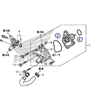 sin phốt mâm lửa nắp bơm nước ab air blade 125 click vario 125 150 sh mode lead 125 pcx ( bán lẻ từng cái )