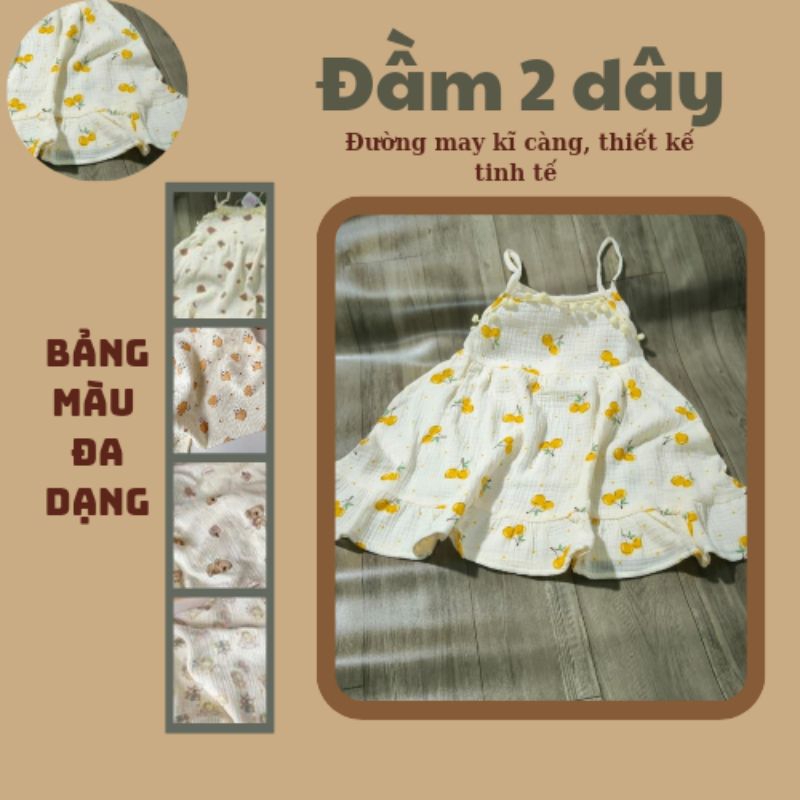 Đầm Xô Muslin siêu mềm thấm hút.