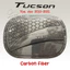 Ốp nắp bình xăng cacbon xe Tucson 2019, 2020, 2021 nhựa ABS vân carbon cao cấp, sáng bóng