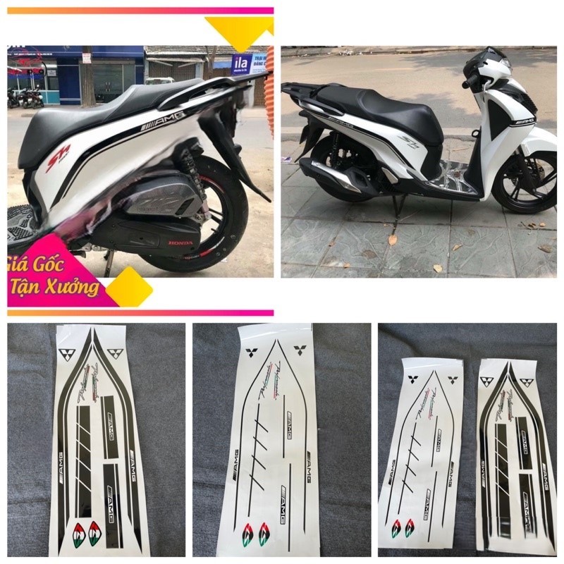 Tem AMG Dán Cho Sh 2017-2019 Tem 3 Lớp Chống Bay Màu | Shopee Việt Nam