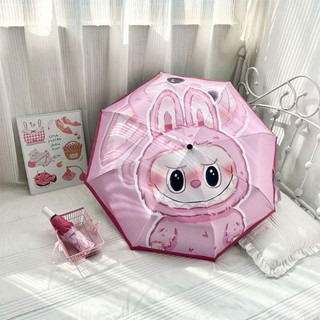 ô dù gấp gọn labubu chống tia UV ,ô dù labubu chống nắng mưa hot trend mẫu mới