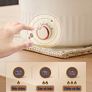 Nồi Hầm Áp Suất Đa Năng 5L Size 24cm – Xào, Nấu, Lẩu, Chiên, Nấu Súp, Canh | Chống Dính Cao Cấp