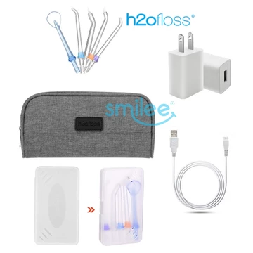 Phụ kiện máy tăm nước H2OFloss, Dây sạc, Củ sạc, Đầu tăm nước