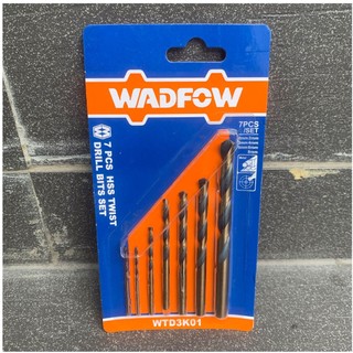 WADFOW Bộ 7 mũi khoan xoắn ốc HSS WTD3K01