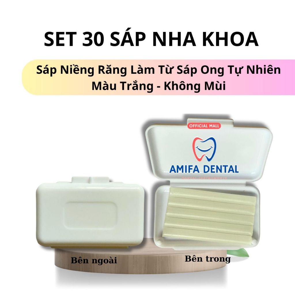 Set 50 Sáp Nha Khoa, Sáp Chỉnh Nha Cho Người Niềng Răng, Sáp Giảm Đau Rát, Sáp Niềng Răng