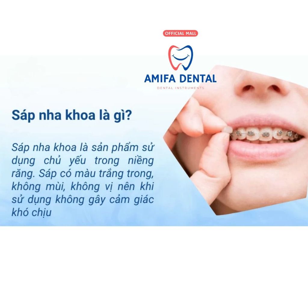 Set 50 Sáp Nha Khoa, Sáp Chỉnh Nha Cho Người Niềng Răng, Sáp Giảm Đau Rát, Sáp Niềng Răng