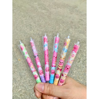 [Mực Xanh] Set 6 Bút Bi Mực Gel, Bút Bi Capybara, Bút Bi Labubu, Bút Bi Loopy, Bút Bi Chiikawa