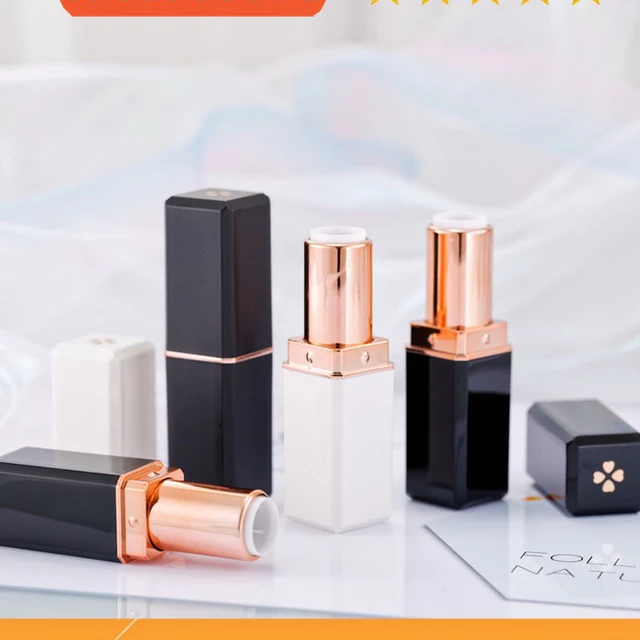 Thỏi son rỗng/ Vỏ son thỏi cỏ 4 lá đen đổ khuôn 12.1mm