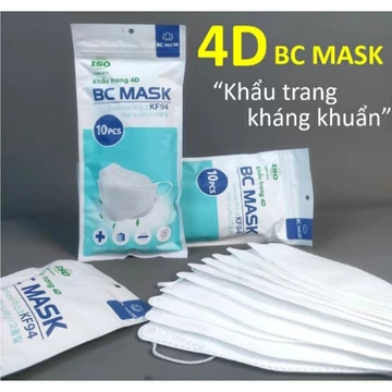 thùng 300 cái khẩu trang 4D/KF94 BẢO CHÂU- khẩu trang y tế CHÍNH HÃNG