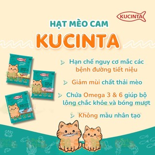 Hạt Mèo Cam Kucinta Thức Ăn Khô 1kg Dinh Dưỡng Cân Bằng Cho Mèo