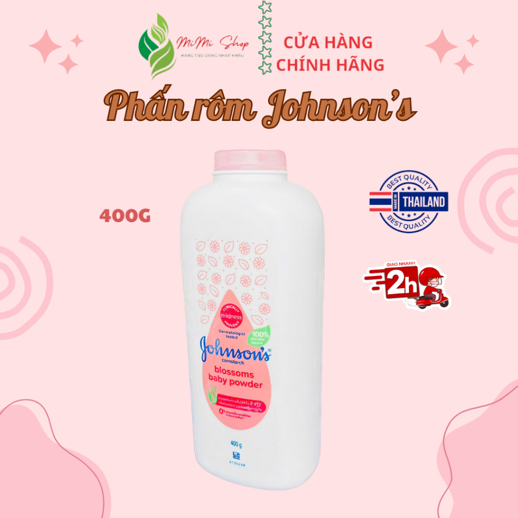 Ảnh Phấn rôm trẻ em Johnson's blossoms baby powder 400g 1