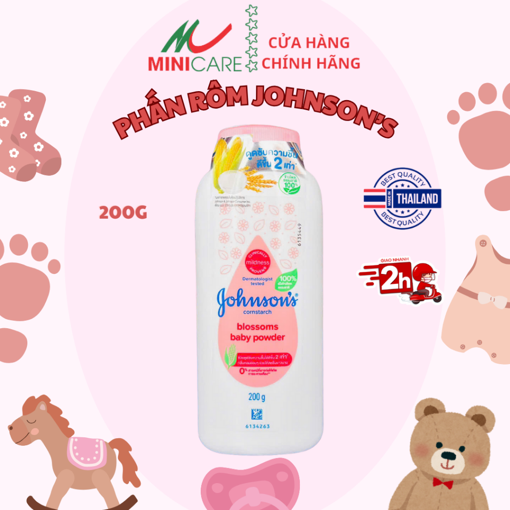 Ảnh Phấn rôm trẻ em Johnson's blossoms baby powder 400g 3