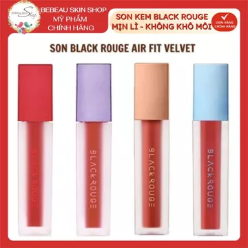 Son Kem Lì Black Rouge Air Fit Velvet A06 A12 Nhập Khẩu Chính Hãng - Bebeau