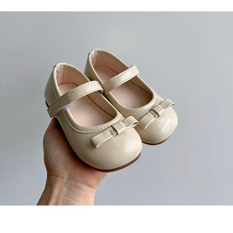(Order) Giày búp bê đính nơ nhỏ quai nhỏ giữ chân dành cho bé gái
