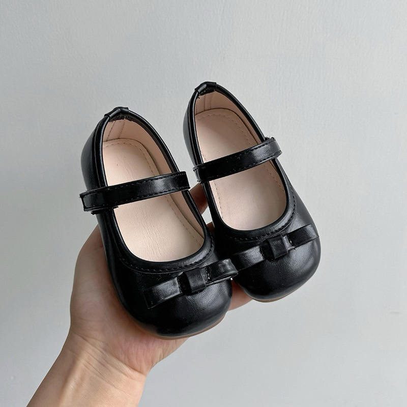 (Order) Giày búp bê đính nơ nhỏ quai nhỏ giữ chân dành cho bé gái