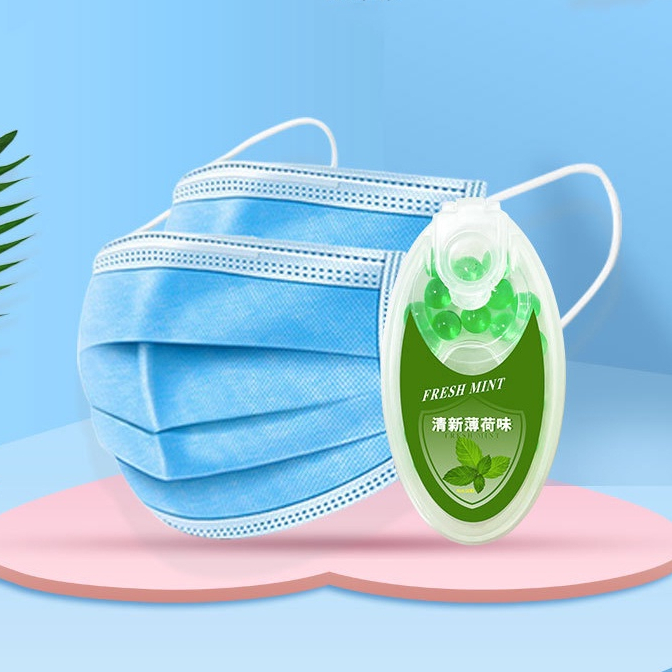 Viên bấm thơm khử mùi hơi thở hương vị thơm mùi hoa quả và làm thơm khẩu trang chống say xe hộp thập cẩm nhiều hương vị