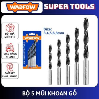 WADFOW Bộ 5 mũi khoan  gỗ WSJ3K01