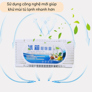 Set 3 Hộp Khử Mùi Tủ Lạnh Than Hoạt Tính Thiên Nhiên Khử Mùi Hôi Chống Vi Khuẩn Vệ Sinh Làm Thơm Tủ Lạnh 88504