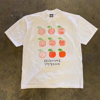 Áo Phông Cổ Tròn Nam Nữ Đẹp Phối Họa Tiết 9 Quả Táo Sành Điệu,Chất Liệu Cotton Mềm Mịn Thấm Hút Mồ Hôi Cực Tốt