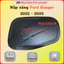 Ốp nắp bình xăng xe Ford Ranger 2022, 2023, 2024, 2025 nhựa ABS đen nhám cao cấp, thời trang