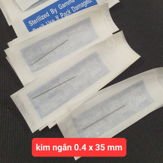 -Kim ngắn size 0,4 ( 0.4 x 35 mm ) chuyên dùng cho máy xăm thần thánh, máy xăm pro