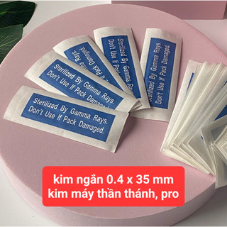 -Kim ngắn size 0,4 ( 0.4 x 35 mm ) chuyên dùng cho máy xăm thần thánh, máy xăm pro