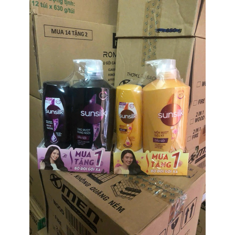 Dầu gội Sunsilk 650g tặng kèm tùy theo mỗi đợt công ty khuyến mãi