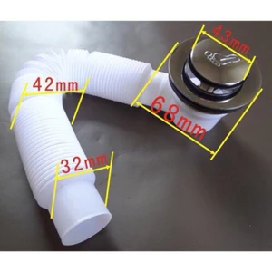 Van xả đạp ruột gà cho bồn tắm-van xả chậu rửa mặt