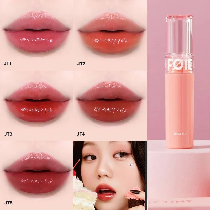 Ảnh Combo 2 Son Tint Bóng Thuần Chay FOIF Juicy Fit Tint 3g 1