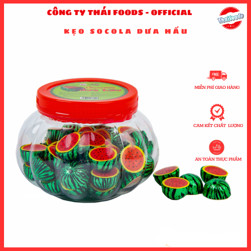 Kẹo socola Dưa hấu Thái foods túi 1kg/300gr/lọ 50c/ date mới