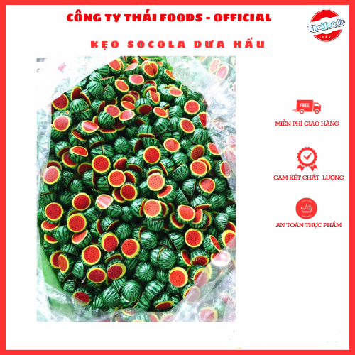 Kẹo socola Dưa hấu Thái foods túi 1kg/300gr/lọ 50c/ date mới