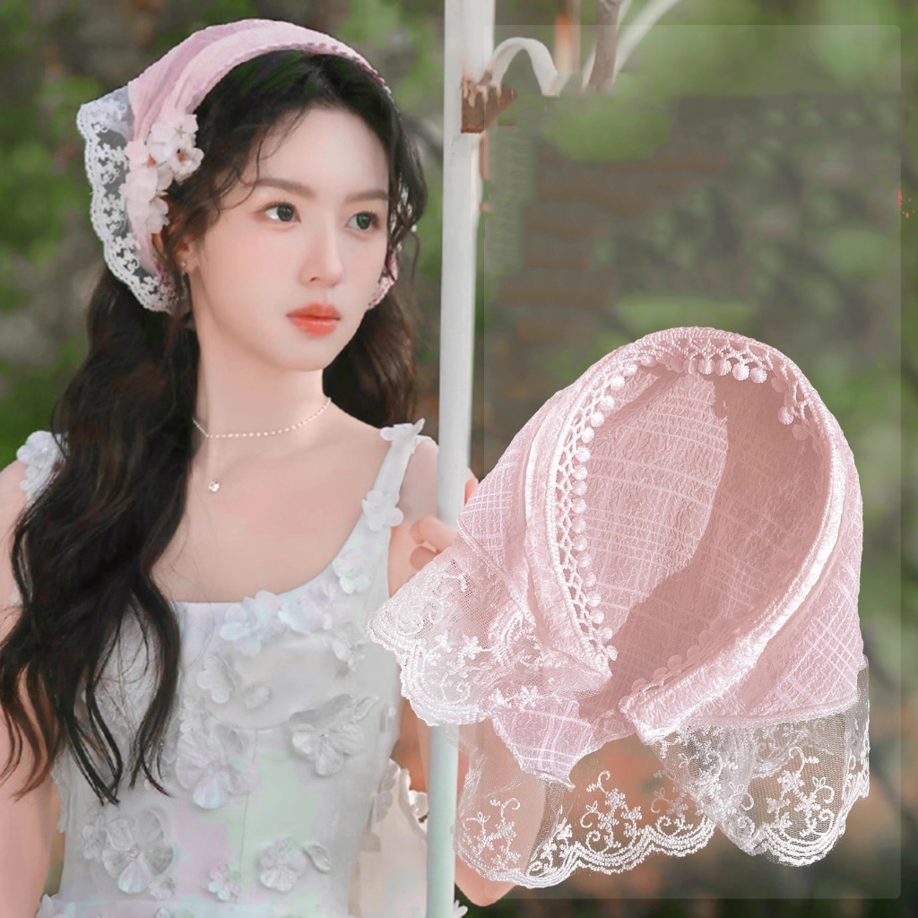 Khăn turban, khăn tam giác đội đầu siêu xinh, dễ thương chụp ảnh nàng thơ dịu dàng KTB01