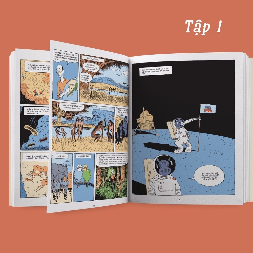 Sách - Sapiens: Lược Sử Loài Người Bằng Tranh – Bộ 3 Tập Truyện