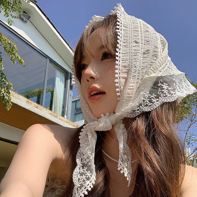 Khăn turban, khăn trùm đầu nhiều họa tiết xinh xắn, dễ thương phong cách ngọt ngào kiểu Pháp KTB02