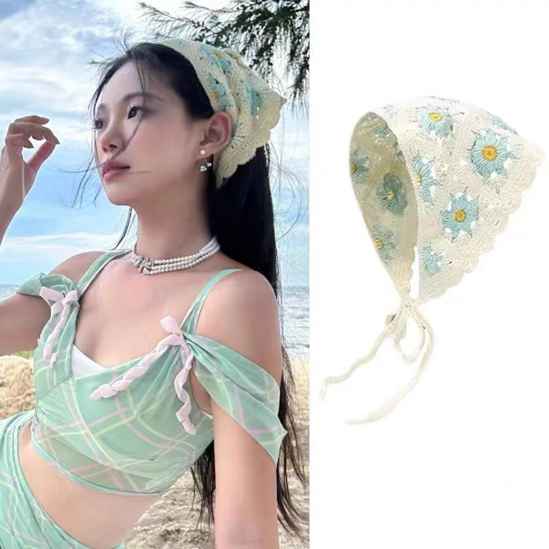 Khăn turban, khăn trùm đầu nhiều họa tiết xinh xắn, dễ thương phong cách ngọt ngào kiểu Pháp KTB02