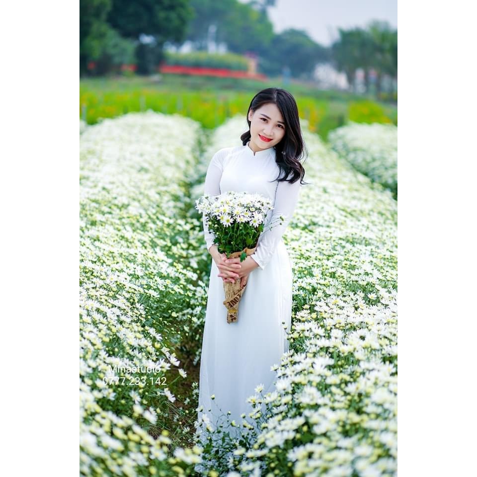 Áo dài Thanh Hằng bigsize 40 80kg vải Lụa Mỹ form truyền thống