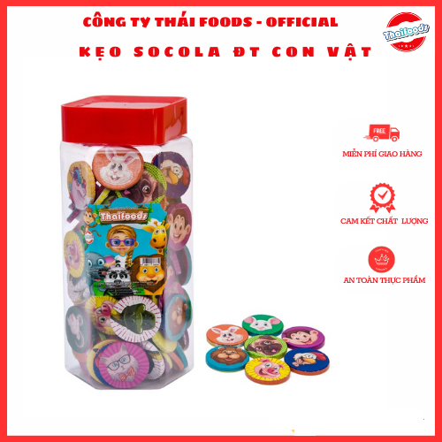Kẹo Socola đồng tiền hình Thái Foods lọ 100c