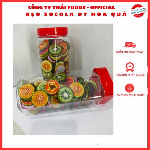 Kẹo Socola đồng tiền hình Thái Foods lọ 100c