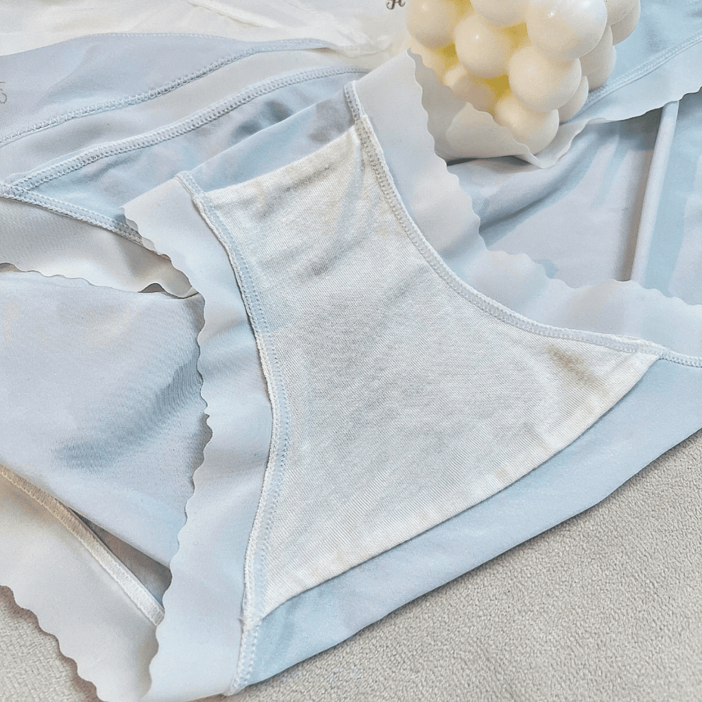 Quần lót bầu cạp chéo chất lụa băng mỏng nhẹ, thoáng mát, co giãn 4 chiều, set 4 quần lụa giấy L'amme