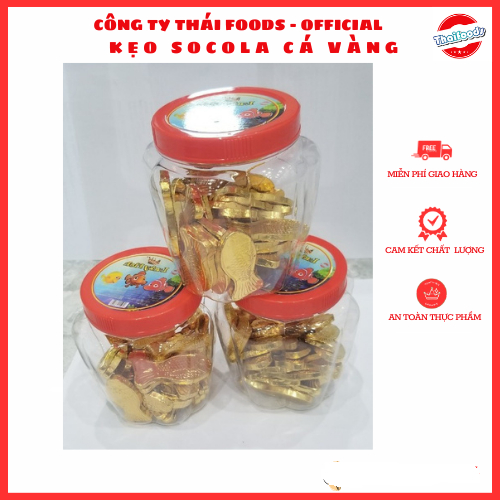 Kẹo Socola hình cá vàng/ cá chép hóa rồng / Thái Foods